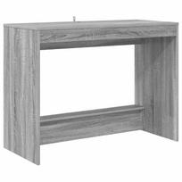 vidaXL Lovos stalas Pilka Sonoma Apdirbta mediena 100 x 45 x 75 cm