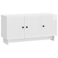 vidaXL Televizoriaus spintelė 99 x 34,5 x 50 cm Itin blizgi balta