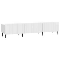 vidaXL Televizoriaus spintelė Itin blizgi balta 147 x 34,5 x 32 cm
