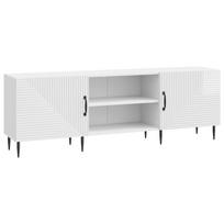 vidaXL Televizoriaus spintelė 150 x 31 x 50 cm Itin blizgi balta
