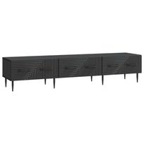 vidaXL Televizoriaus spintelė su stalčių Juoda 147 x 34,5 x 30 cm