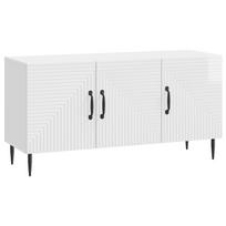 vidaXL Televizoriaus spintelė Itin blizgi balta 99 x 34,5 x 50 cm