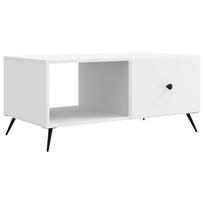vidaXL Kavos staliukas Balta 90 x 50 x 40 cm Apdirbta mediena
