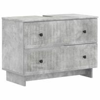 vidaXL Vonios kriauklės spinta EDE Betono pilka 82 x 41 x 59 cm