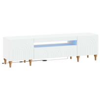 vidaXL LED televizoriaus spintelė ALKMAAR 153 x 35 x 43 cm Balta