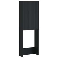 vidaXL Tualeto spintelė ARNHEM Juoda 66 x 25,5 x 190 cm