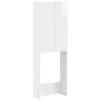 vidaXL Tualeto spintelė DELFT Itin blizgi balta 66 x 25,5 x 190 cm