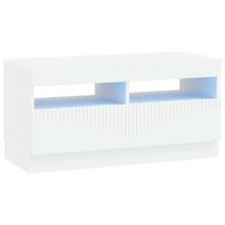 vidaXL LED televizoriaus spintelė Balta Apdirbta mediena