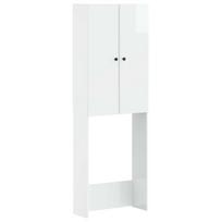 vidaXL Tualeto spintelė BREDA Itin blizgi balta 66 x 25,5 x 190 cm