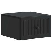 vidaXL Sieninis naktinis staliukas Juoda 33 x 34,5 x 20 cm