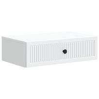 vidaXL Sieninis šoninis staliukas Balta 59 x 34,5 x 17 cm