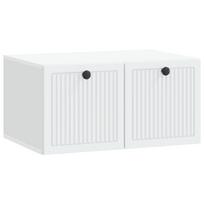 vidaXL Sieninė TV spintelė Balta 59,5 x 41 x 30 cm Apdirbta mediena