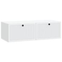 vidaXL Sieninė TV spintelė Balta 98 x 41 x 30 cm Apdirbta mediena