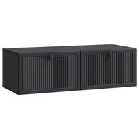vidaXL Sieninė TV spintelė Juoda 98 x 41 x 30 cm Apdirbta mediena