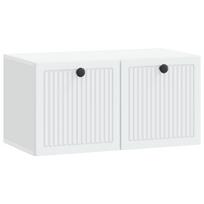 vidaXL Sieninė TV spintelė Balta 59,5 x 31 x 30 cm Apdirbta mediena