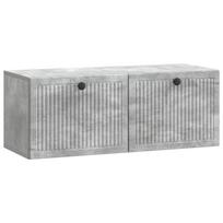 vidaXL Sieninė TV spintelė Betono pilka 78,5 x 31 x 30 cm