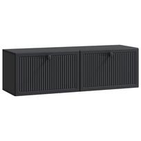 vidaXL Sieninė TV spintelė Juoda 98 x 31 x 30 cm Apdirbta mediena