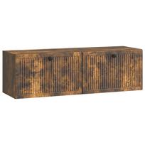 vidaXL Sieninė TV spintelė Dūminio ąžuolo 98 x 31 x 30 cm