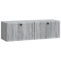 vidaXL Sieninė TV spintelė Pilka sonoma ąžuolo 98 x 31 x 30 cm