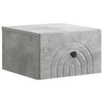 vidaXL Sieninis naktinis staliukas Betono pilka 33 x 34,5 x 20 cm