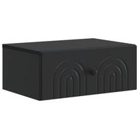 vidaXL Sieninis naktinis staliukas Juoda 49 x 34,5 x 20 cm