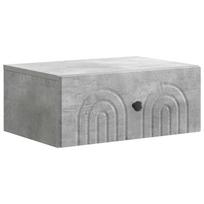 vidaXL Sieninis naktinis staliukas Betono pilka 49 x 34,5 x 20 cm