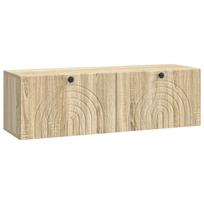 vidaXL Sieninė TV spintelė Sonoma ąžuolas 98 x 31 x 30 cm