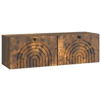 vidaXL Sieninė TV spintelė Dūminio ąžuolo 98 x 31 x 30 cm