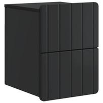 vidaXL Sieninis naktinis staliukas Juoda 33 x 34,5 x 43 cm