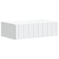 vidaXL Sieninis šoninis staliukas Balta 59 x 34,5 x 17 cm