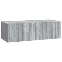 vidaXL Sieninė TV spintelė 98 x 41 x 30 cm Pilka Sonoma