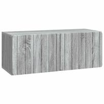 vidaXL Sieninė TV spintelė 78,5 x 31 x 30 cm Pilka Sonoma