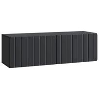 vidaXL Sieninė TV spintelė 98 x 31 x 30 cm Juoda Apdirbta mediena