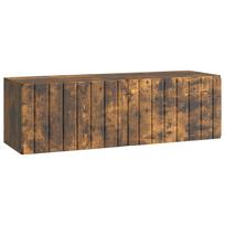 vidaXL Sieninė TV spintelė 98 x 31 x 30 cm Dūminio ąžuolo