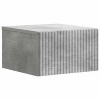 vidaXL Sieninis naktinis staliukas Betono pilka 33 x 34,5 x 20 cm