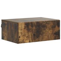 vidaXL Sieninis naktinis staliukas Dūminio ąžuolo 49 x 34,5 x 20 cm
