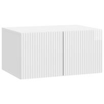 vidaXL Sieninė TV spintelė 59,5 x 41 x 30 cm Itin blizgi balta