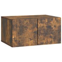 vidaXL Sieninė TV spintelė 59,5 x 41 x 30 cm Dūminio ąžuolo