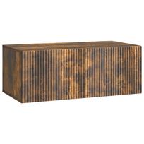 vidaXL Sieninė TV spintelė 78,5 x 41 x 30 cm Dūminio ąžuolo