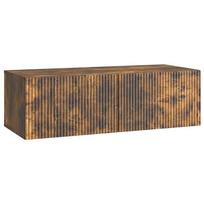vidaXL Sieninė TV spintelė 98 x 41 x 30 cm Dūminio ąžuolo