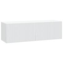 vidaXL Sieninė TV spintelė Balta 98 x 31 x 30 cm Apdirbta mediena