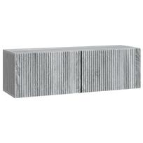 vidaXL Sieninė TV spintelė 98 x 31 x 30 cm Pilka sonoma ąžuolo