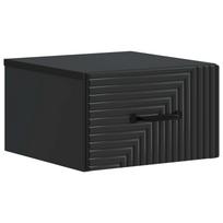 vidaXL Sieninis naktinis staliukas Juoda 34,5 x 33 x 20 cm