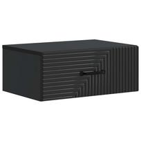 vidaXL Sieninis naktinis staliukas Juoda 49 x 34,5 x 20 cm