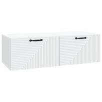 vidaXL Sieninė TV spintelė Balta 98 x 41 x 30 cm Apdirbta mediena