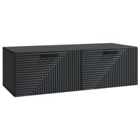 vidaXL Sieninė TV spintelė Juoda 98 x 41 x 30 cm Apdirbta mediena