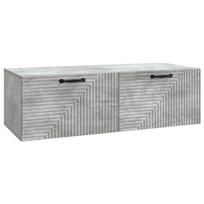 vidaXL Sieninė TV spintelė Betono pilka 98 x 41 x 30 cm