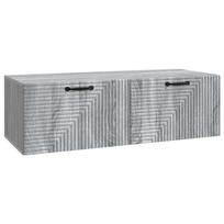 vidaXL Sieninė TV spintelė 98 x 41 x 30 cm Pilka sonoma ąžuolo