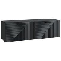 vidaXL Sieninė TV spintelė Juoda 98 x 31 x 30 cm Apdirbta mediena