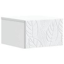 vidaXL Sieninis naktinis staliukas Balta 49 x 34,5 x 20 cm